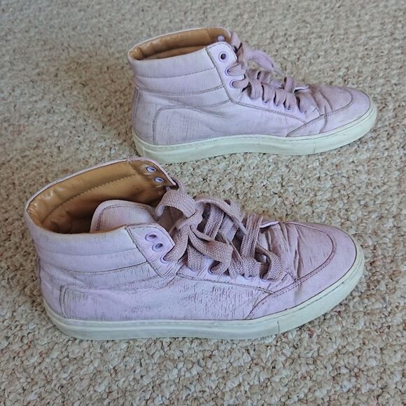 Koio Italy High-Top leather Sneakers in Light Purple size 38 - Picture 4 of 12